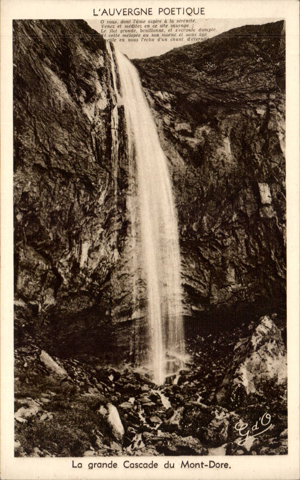 CPA Le Mont Dore La grande cascade