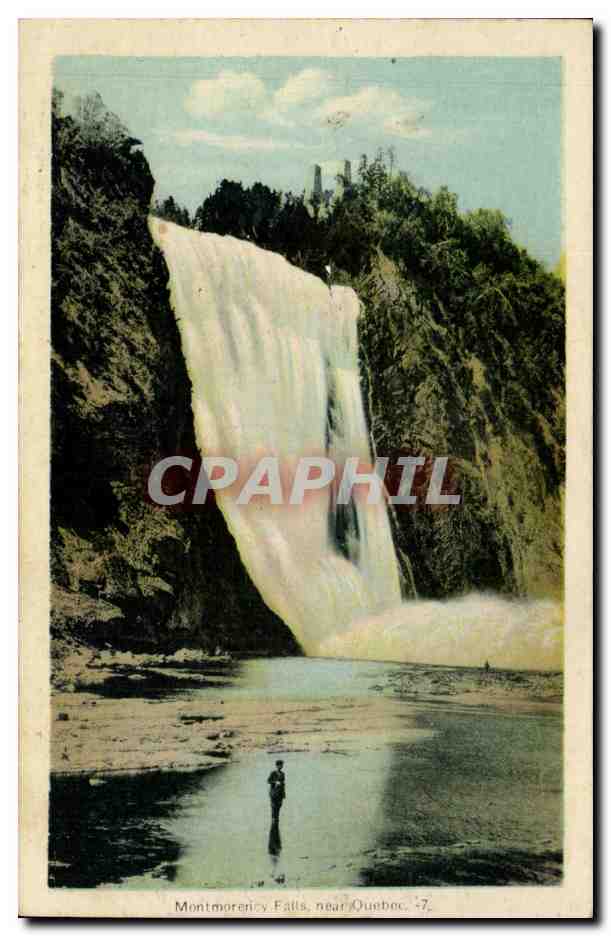 CPA Montmorency FAlls pres Quebec Canada