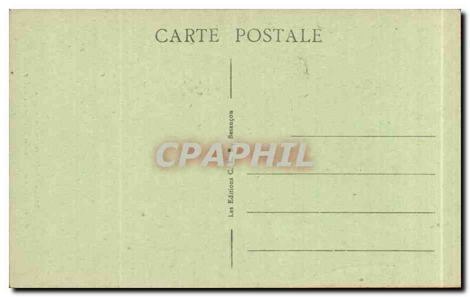 CPA Environs de Besancon Morre Cascade du Trou de l'enfer — Rückseite
