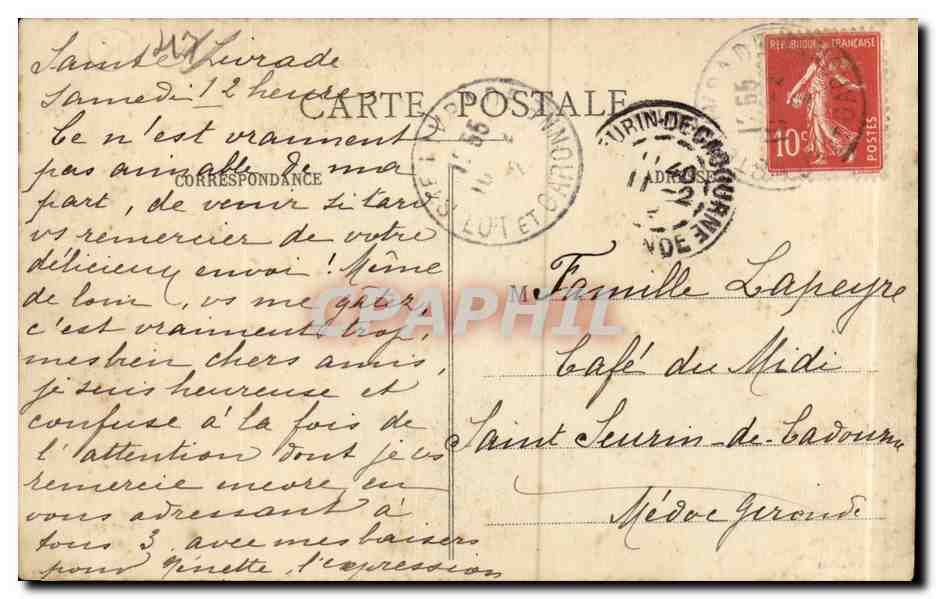 Ste-Livrade - Le Pont et l'Hospice - Esplanade St-Martin — Edition Loubat — Reverso