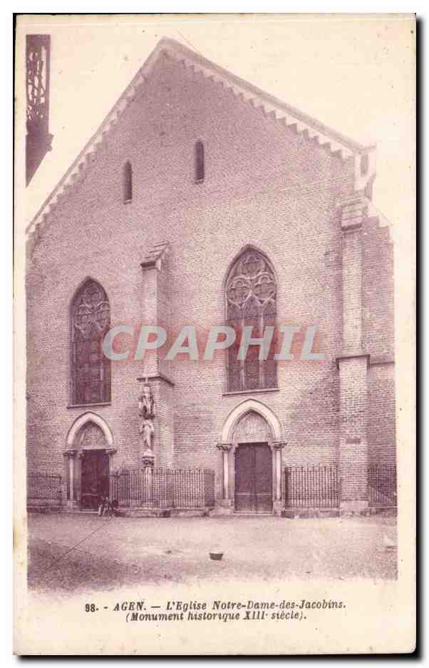 Agen - L'Église Notre-Dame-des-Jacobins — Monument historique XIIIe siècle