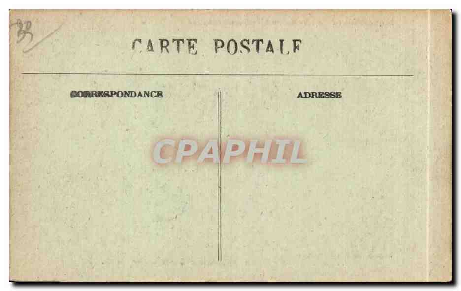 CPA Bordeaux Monument Gambetta et taverne Gruber — Verso