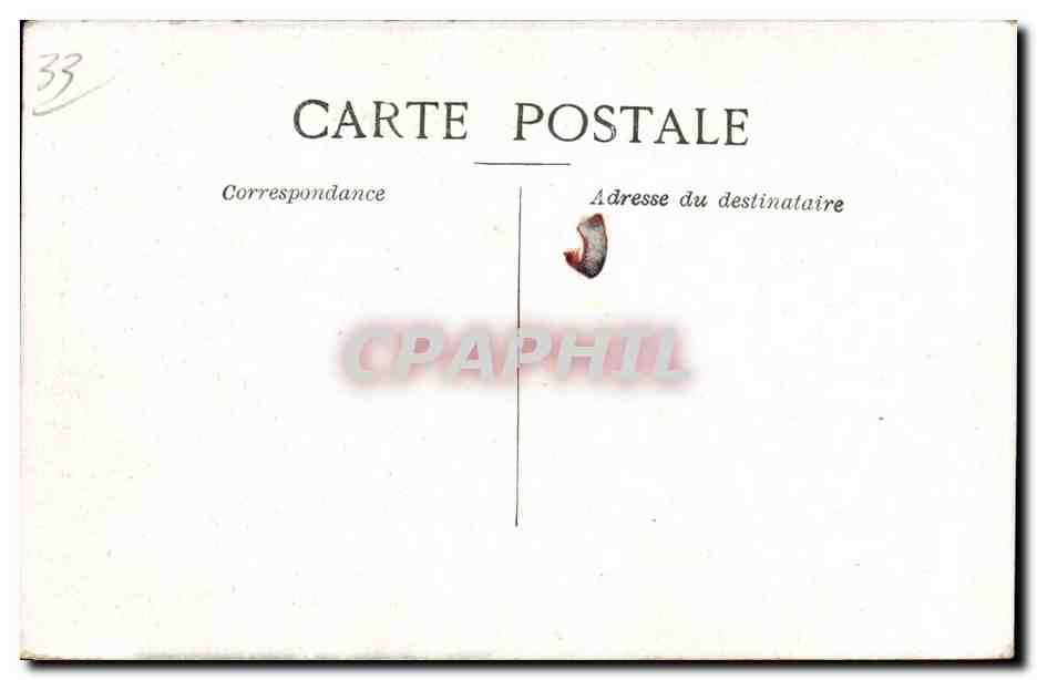CPA Bordeaux Tour St Michel — Verso