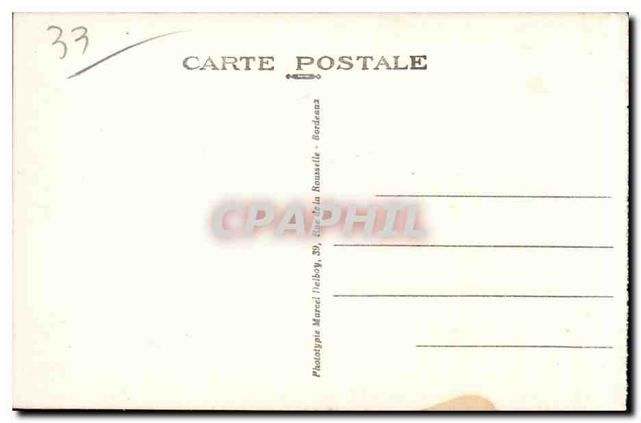 CPA Bordeaux Les quais (cote sud) — Verso