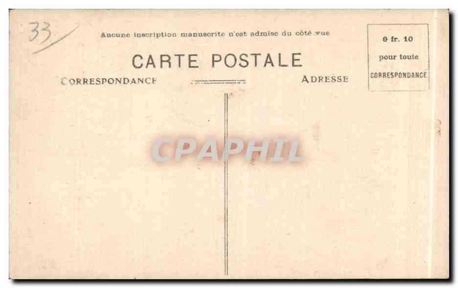 CPA Bordeaux La grosse cloche  — Verso