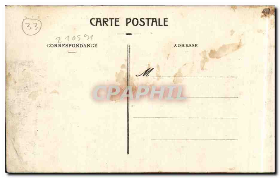 CPA Bordeaux Cathedrale Saint Andre et la place Pey Berland — Verso