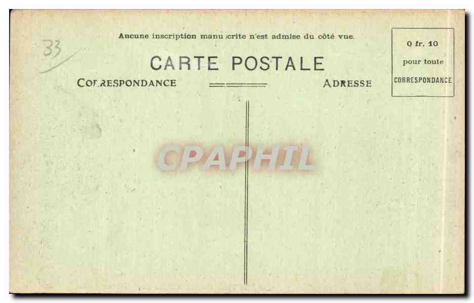 Bordeaux - La Caisse d'Epargne - CPA  — Verso