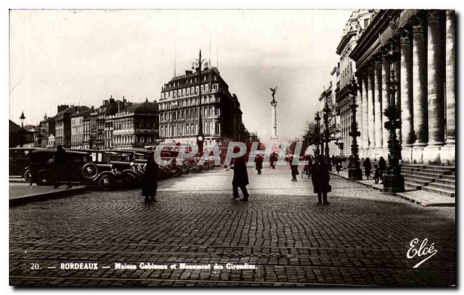 Bordeaux - Monument des Girondins - CPA 