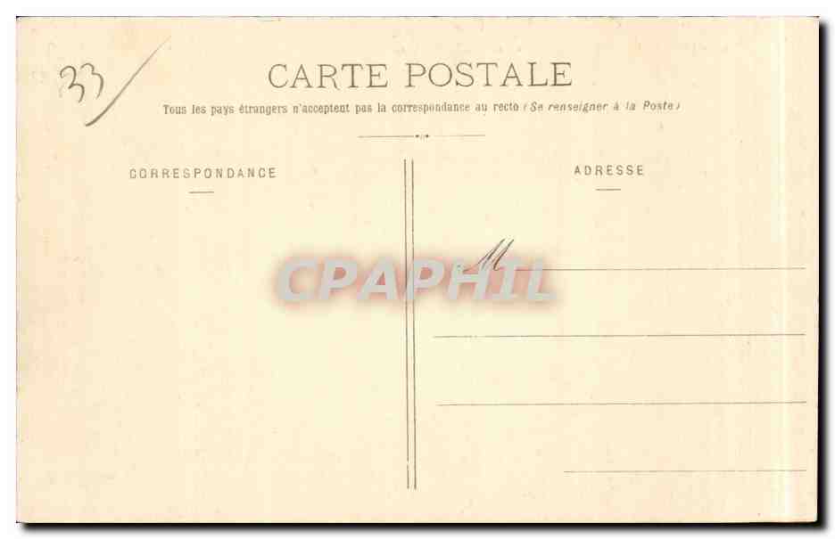 Bordeaux - Le Pont sur la Garonne - CPA  — Verso