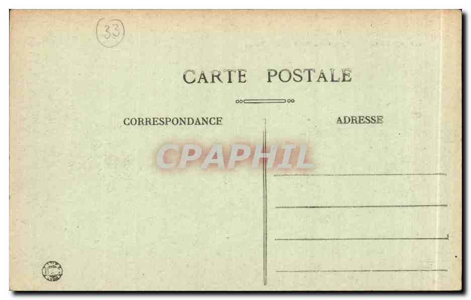 Bordeaux - Un Coin de Rade - CPA  — Verso