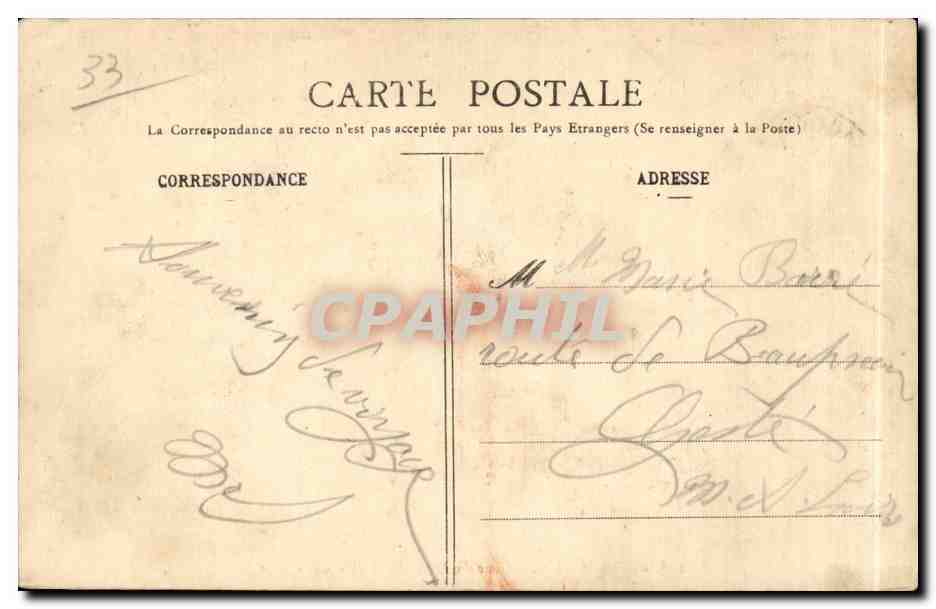 Bordeaux - Gare du Midi (Départ) - BR - 719 — Verso