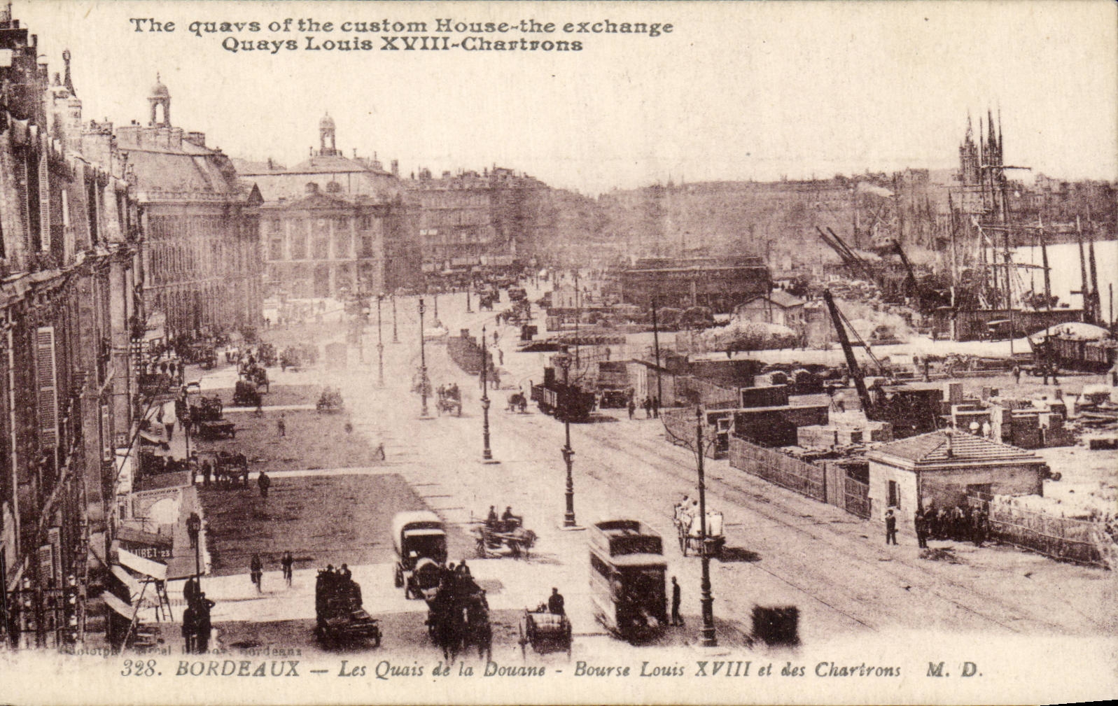 Bordeaux — Les Quais de la Douane - Bourse Louis XVIII et des Chartrons