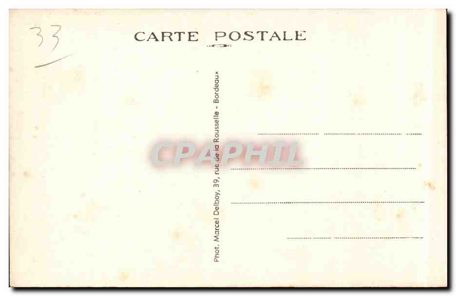 Bordeaux - Caveau de Saint Michel - CPA  — Verso