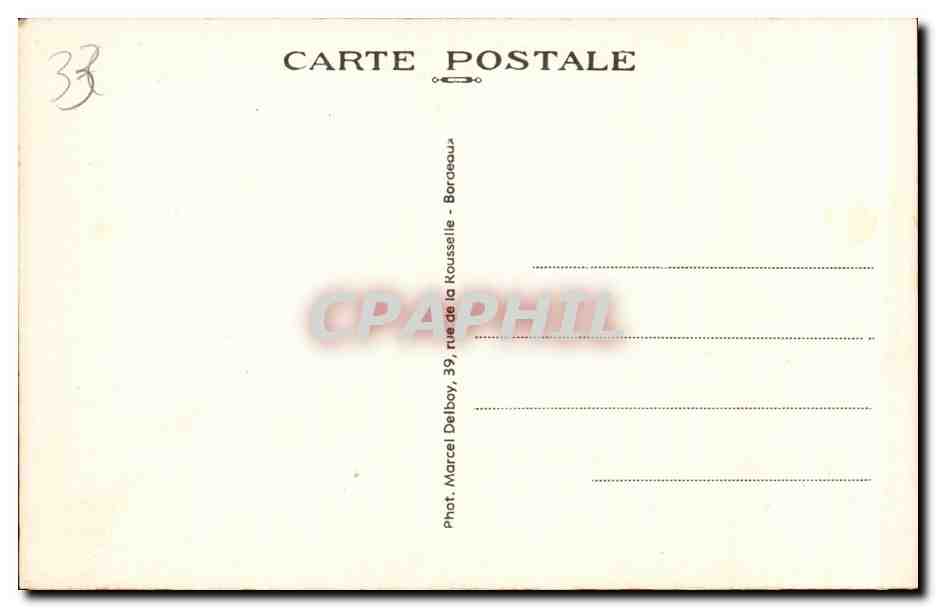 Bordeaux - Caveau de Saint Michel - CPA  — Verso