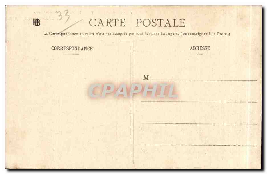 Bordeaux - Place des Quinconces - Les Colonnes - CPA  — Verso