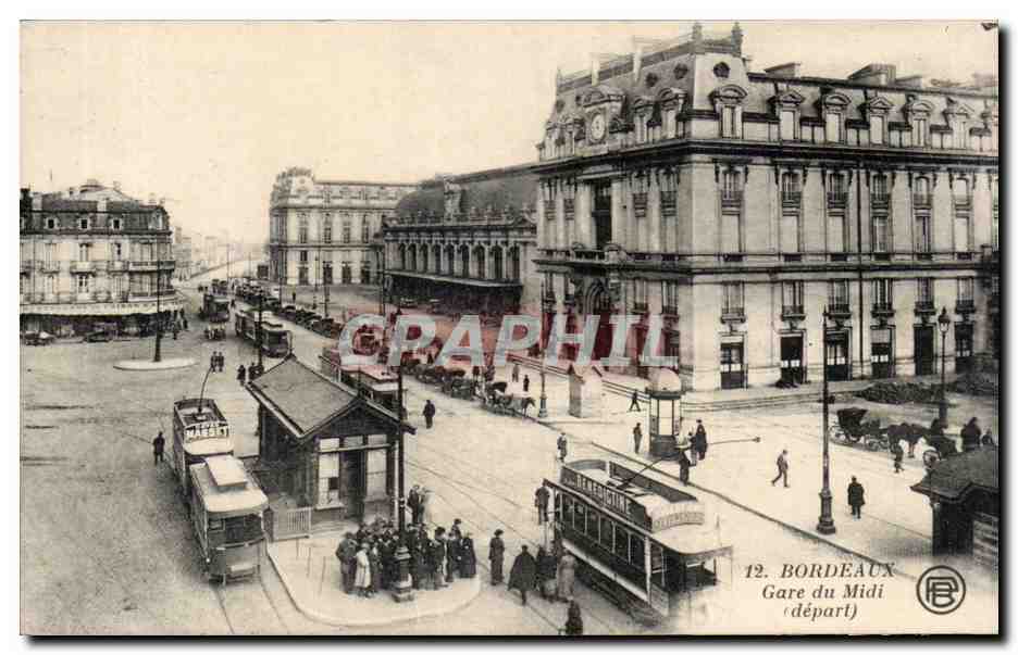 Bordeaux - Gare du Midi - CPA 