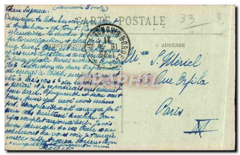 Bordeaux — Passerelle des Chemins de fer et des Piétons — Reverso