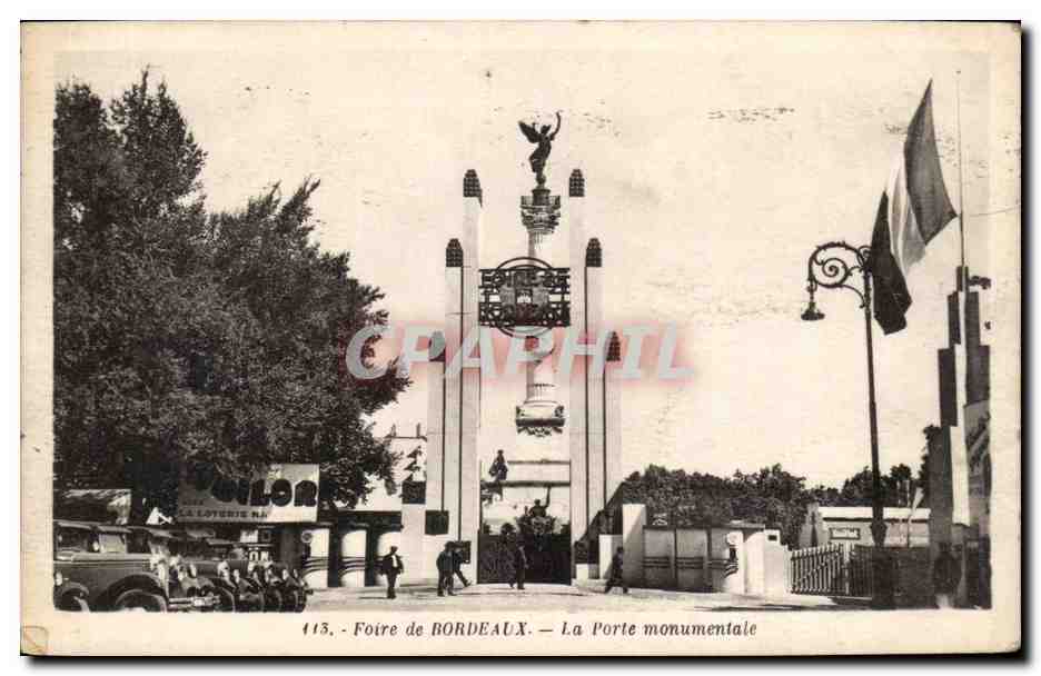 Foire de Bordeaux - La Porte Monumentale - CPA 