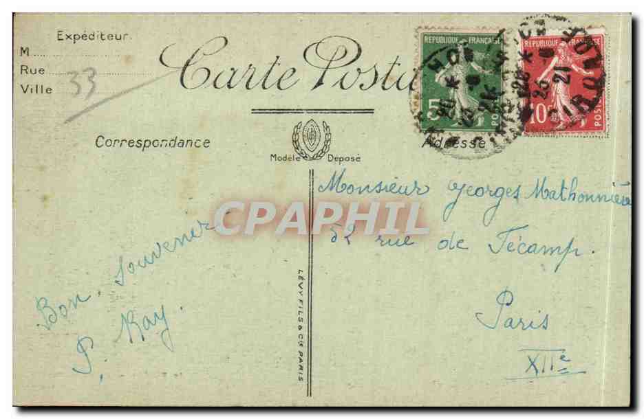 Foire de Bordeaux - Quai de Bourgogne - CPA  — Verso