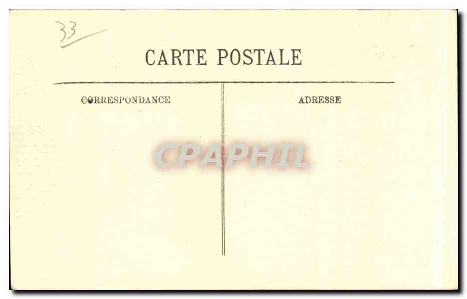 Bordeaux - Cours du Trente Juillet et les Allees de Tourny - CPA  — Verso