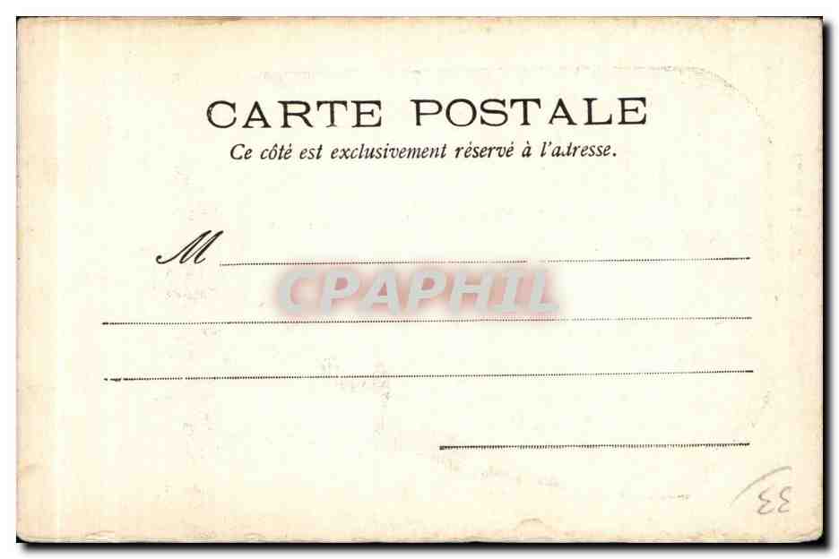 Bordeaux - Chevet de la Cathedrale - CPA  — Rückseite
