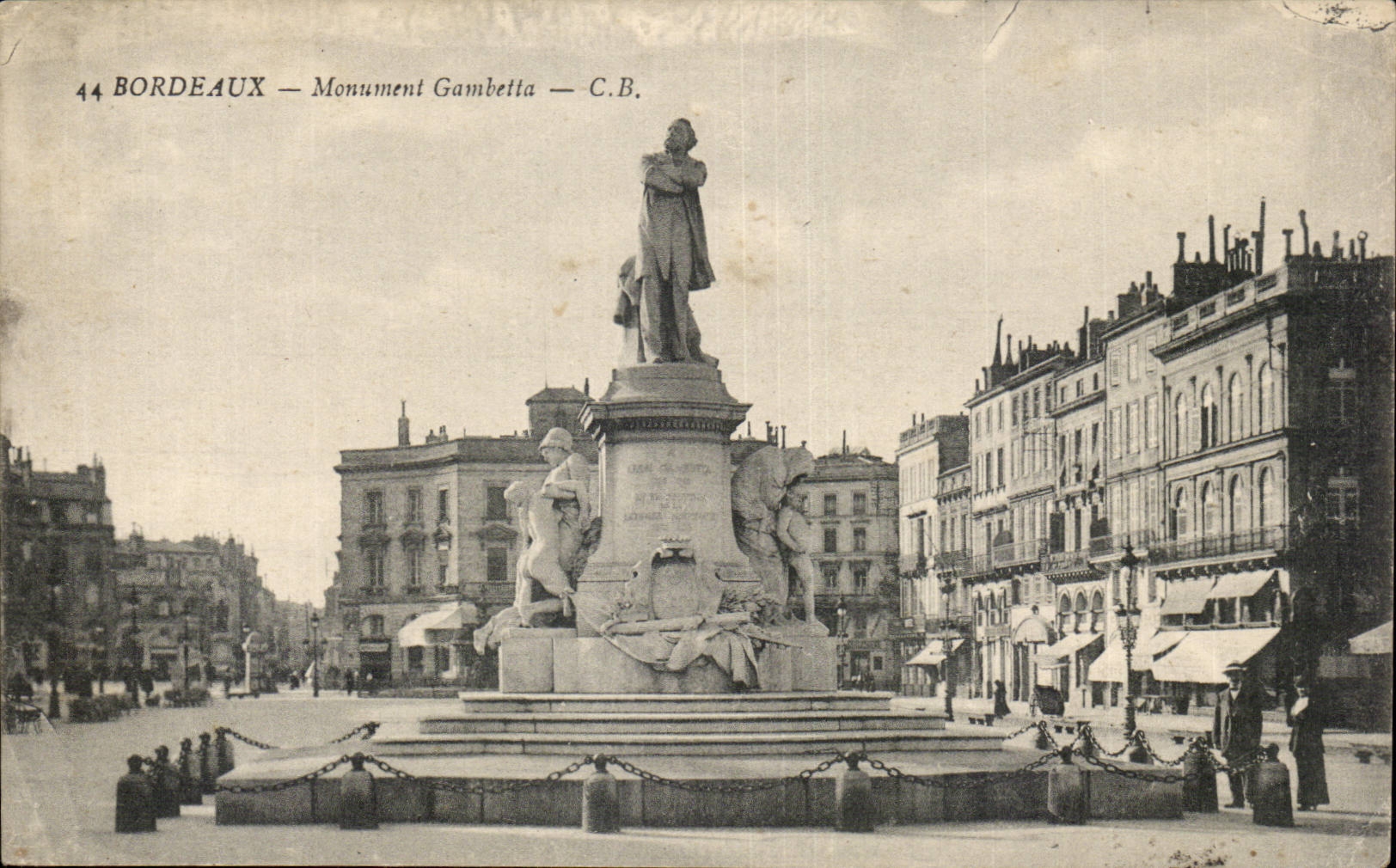 Bordeaux - Monument Gambetta - CPA 