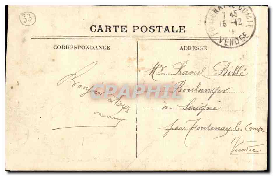 Bordeaux — La Gare du Midi (départ) et l'Hôtel Terminus — DD. — Rückseite