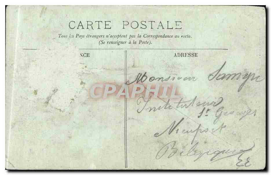 Bordeaux - La Cathedrale - CPA  — Verso