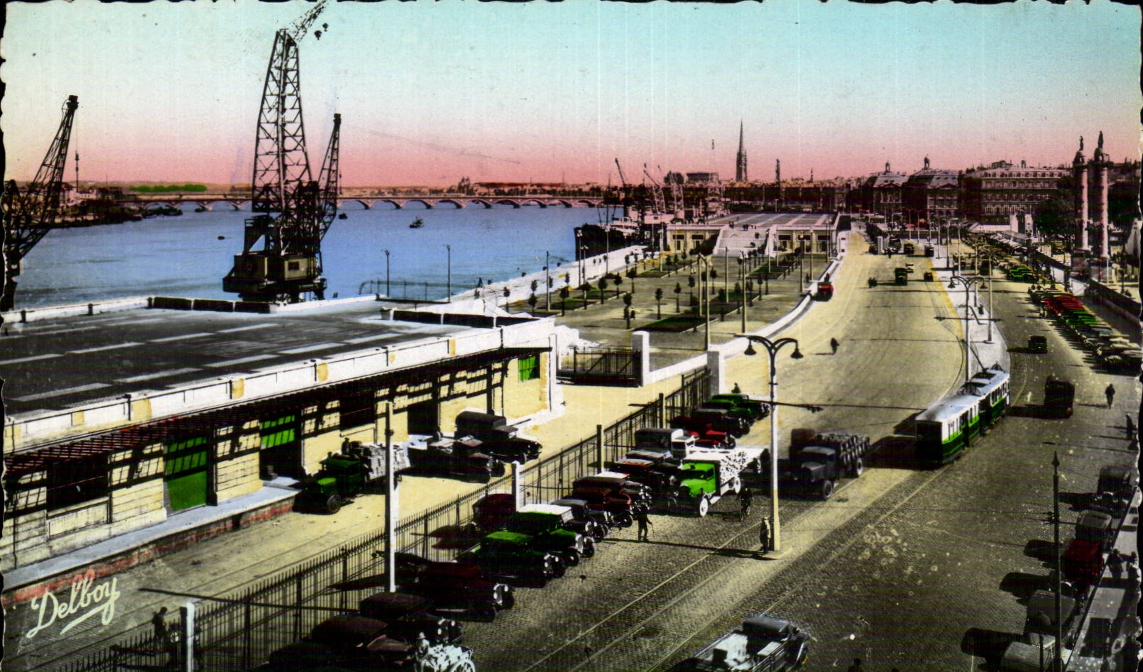 Bordeaux - Les Quais et le Pont - CPA 