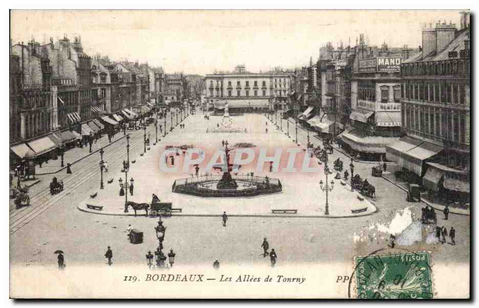 Bordeaux - Les Allees de Touny - CPA 