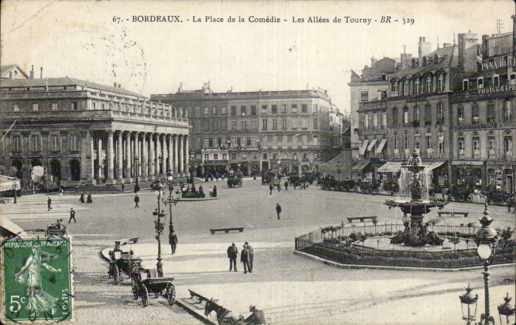 Bordeaux - La Place de la Comedie - CPA 