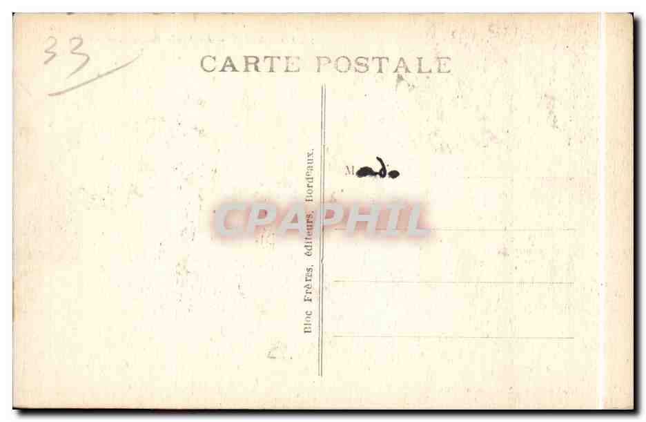 Bordeaux - La Porte Bourgogne - CPA  — Verso