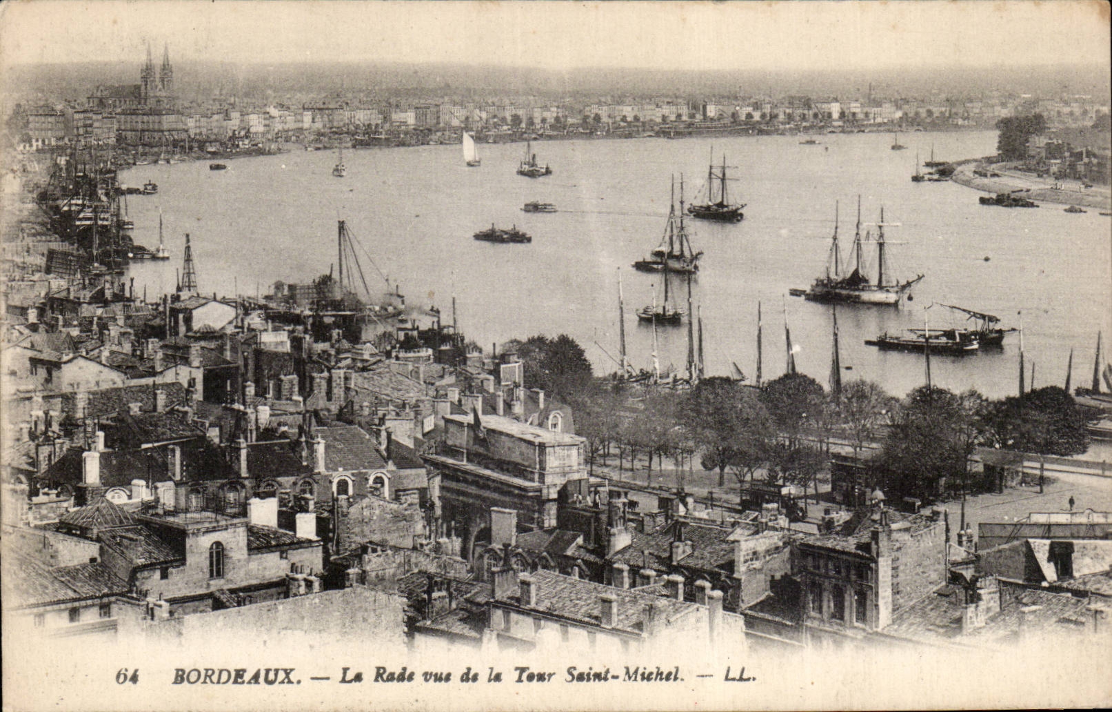 Bordeaux - La Rade - Vue de la Tour Saint Michel - CPA 