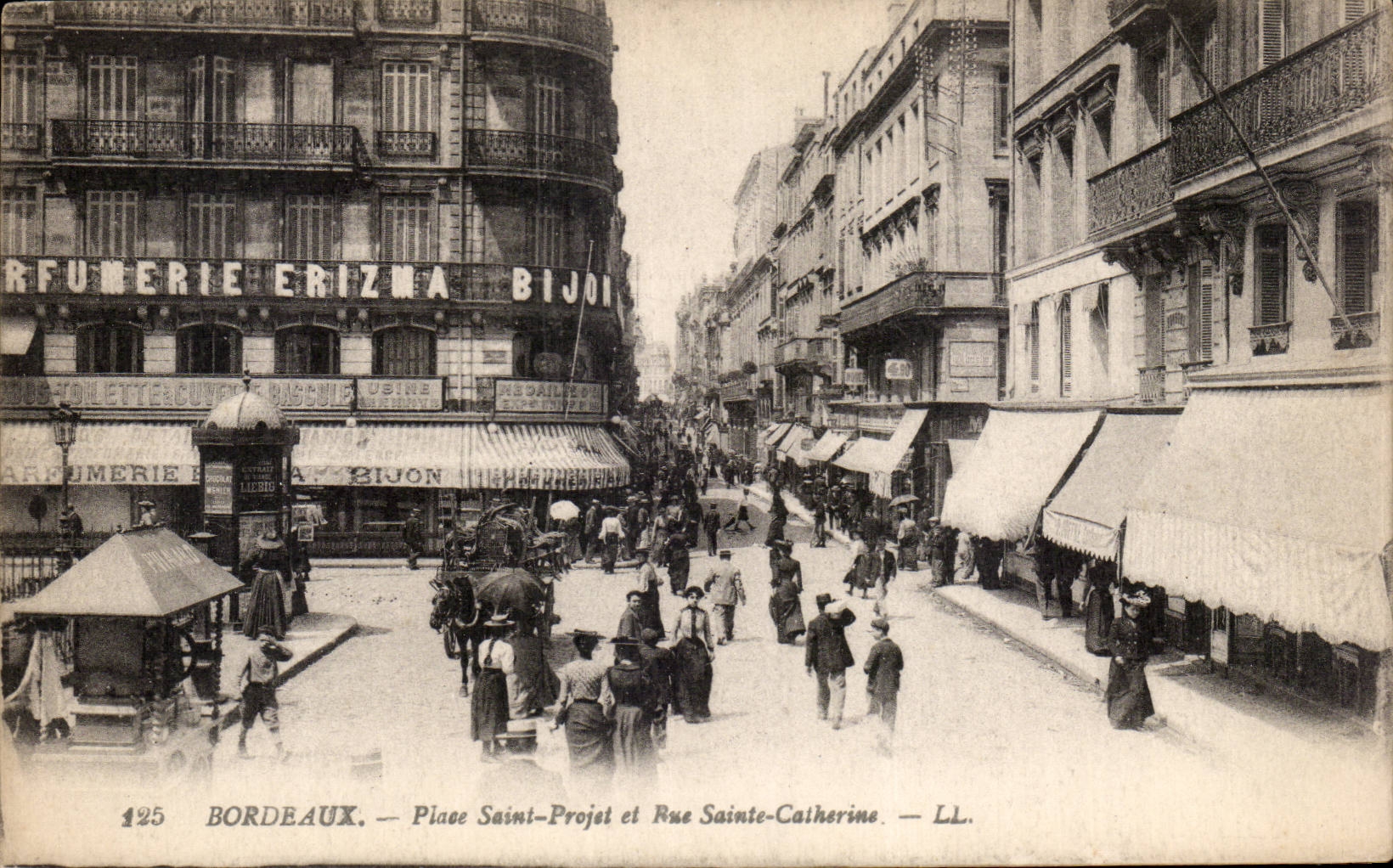 Bordeaux — Place Saint-Projet et Rue Sainte-Catherine — LL. — N° 125