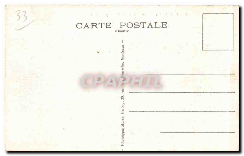 Bordeaux - Allees de Tourny - CPA  — Verso