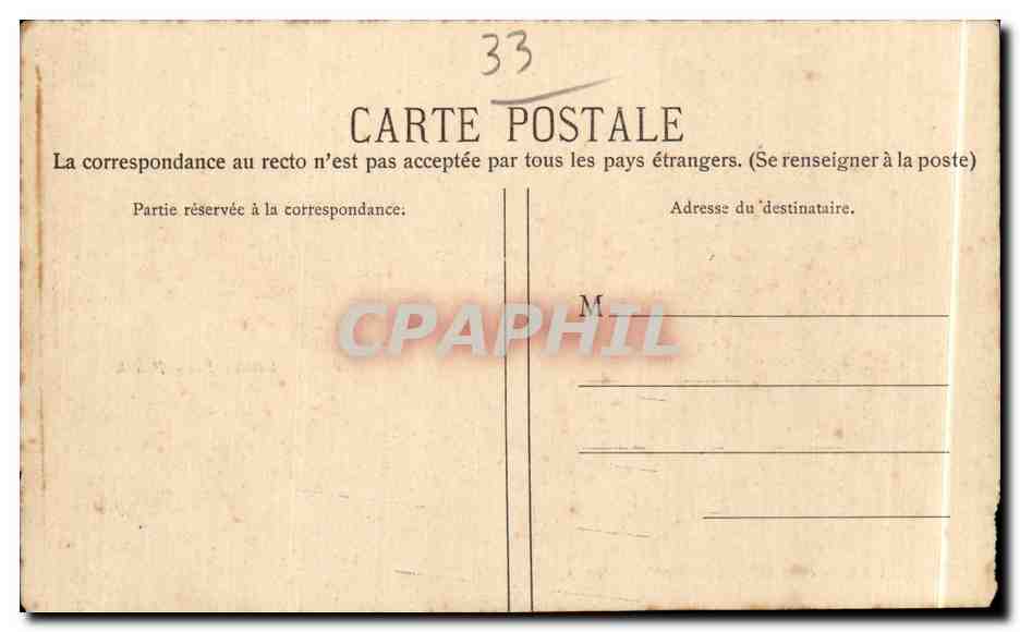 Bordeaux - Pont Metallique sur la Garonne - CPA  — Rückseite
