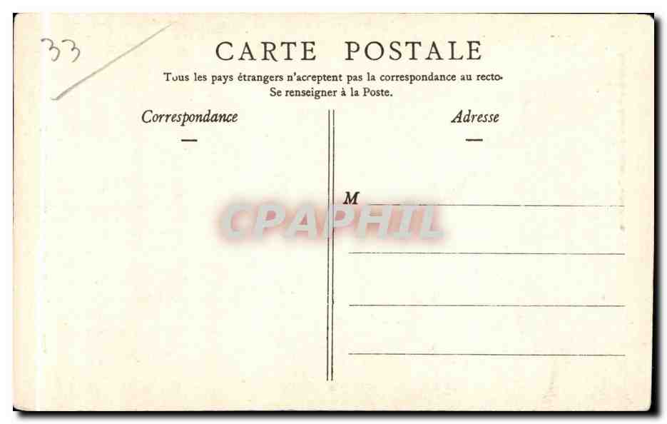 Bordeaux - Porte d'Aquitaine - CPA  — Verso