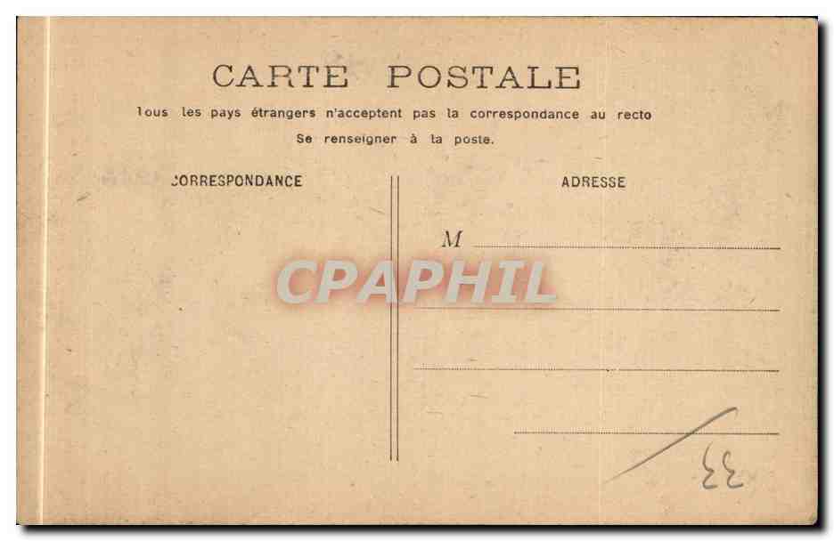 Bordeaux - La Prefecture - Cours du Chapeau Rouge - CPA  — Verso