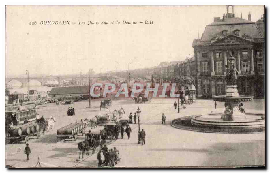 Bordeaux - Les Quais Sud et la Douane - CPA 