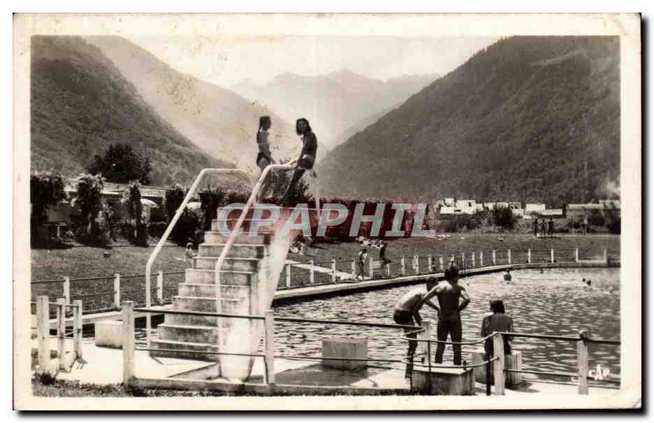 Luchon - La Piscine - Swimming Pool - CPA 