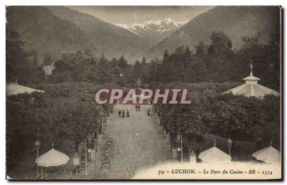 Luchon - Le Parc du Casino - CPA 