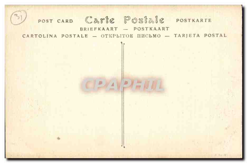 Toulouse - La Capitole - CPA  — Verso