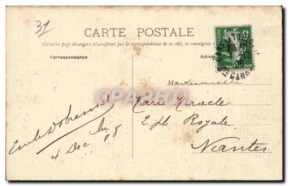 Toulouse - L'Allee Lafayette - CPA  — Verso