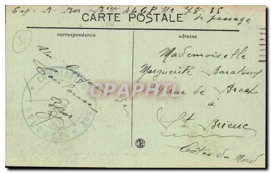 Toulouse — Le Jardin des Plantes — L. M. — n°86 — Verso