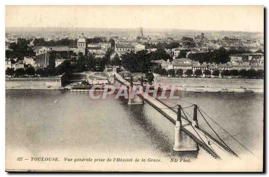 Toulouse — Vue générale prise de l'Hôpital de la Grave — ND Phot.