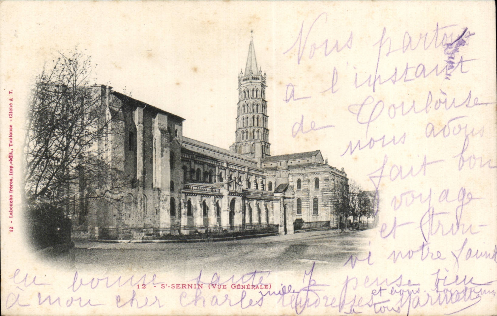Saint-Sernin — Vue Générale — Labouchère frères, Toulouse, n°12
