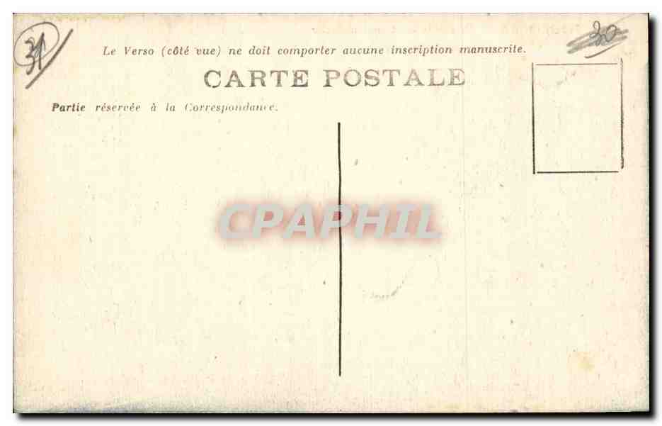 Toulouse - Rue Alsace Lorraine avec le Square du Capitole - CPA  — Verso