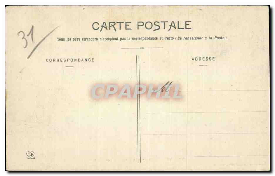 Toulouse - Fakultät für Wissenschaften — Phototypie Labouche Frères, Toulouse, Nr. 109 — Rückseite