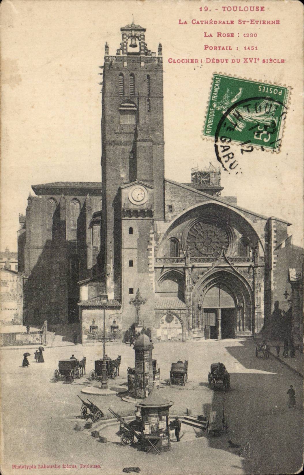Toulouse - La Cathédrale Sainte-Etienne — Phototypie Labouche Frères, Toulouse