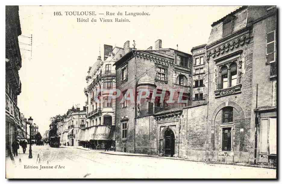 Toulouse - Porte Saint Pierre Hotel du vieux raisin - CPA 